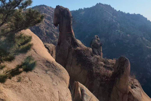 Tảng đá hình ngựa trên núi hút du khách check-in