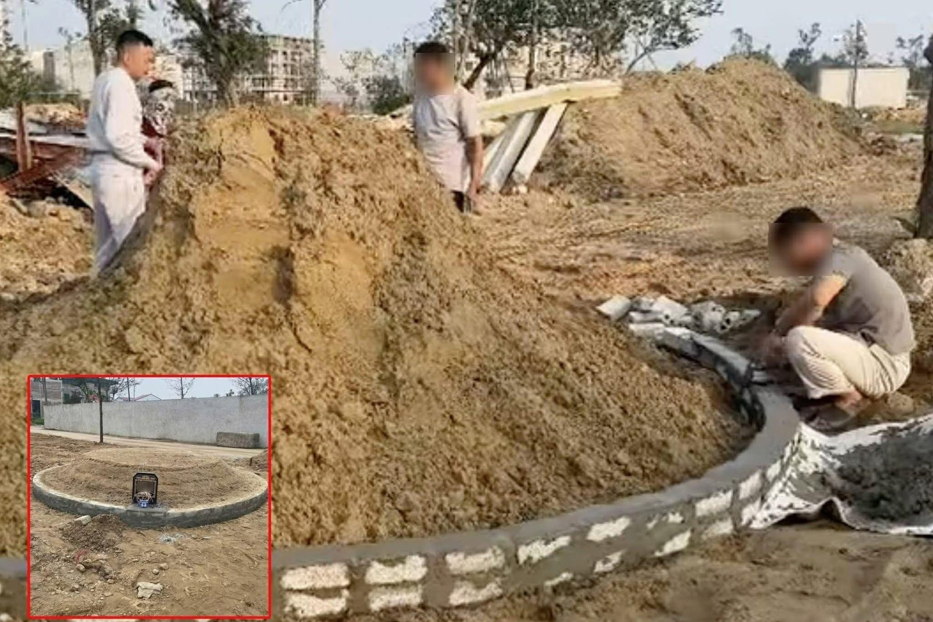 Sắp xây nhà, gia chủ tá hỏa phát hiện ngôi mộ tổ 'mọc' trên đất