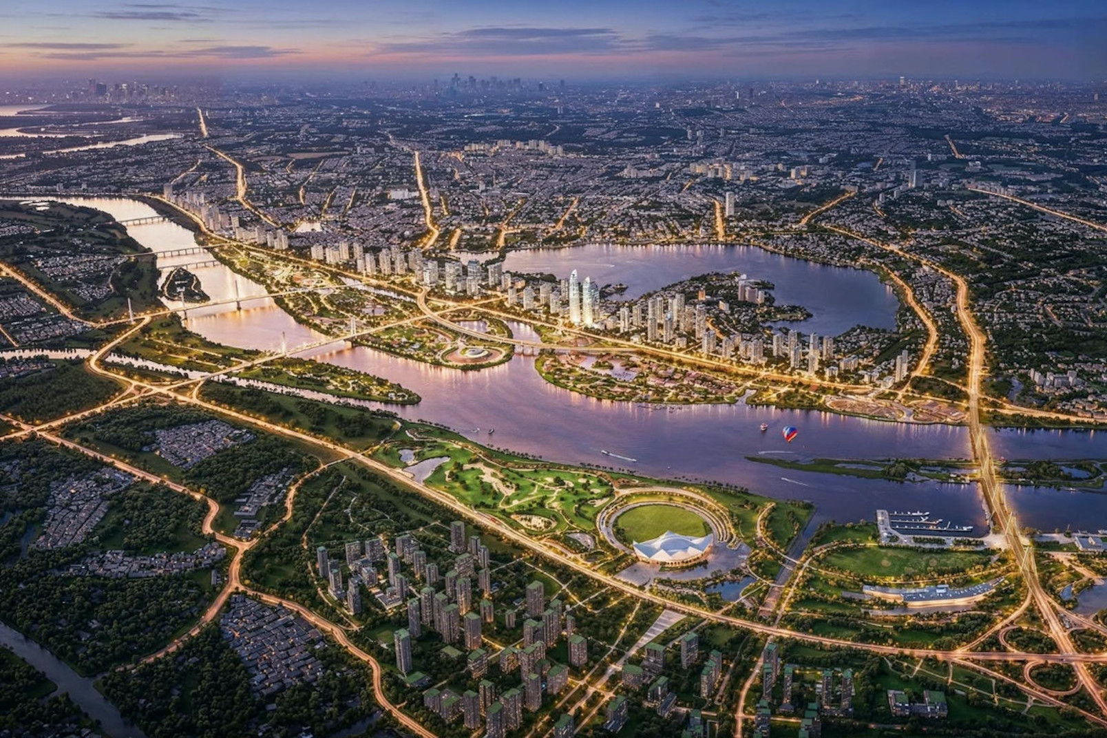 Hà Nội duyệt quy hoạch phân khu đô thị sông Hồng 11.000ha