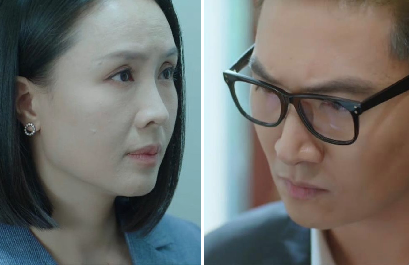 Phim chống tham nhũng 'Lằn ranh' rating tăng vọt, Hồng Diễm - Mạnh Trường than khó