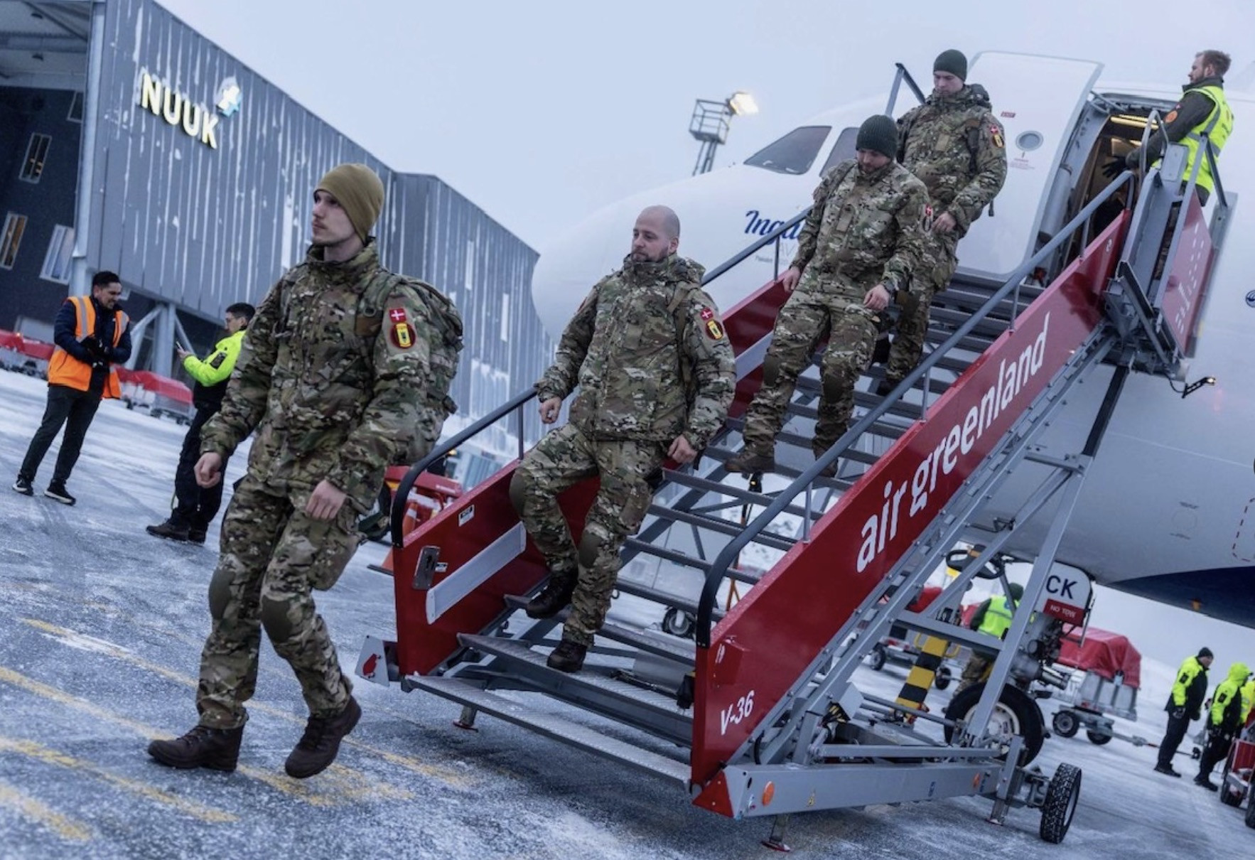 Quân Đan Mạch tới Greenland. Ảnh: The Danish Defense Command