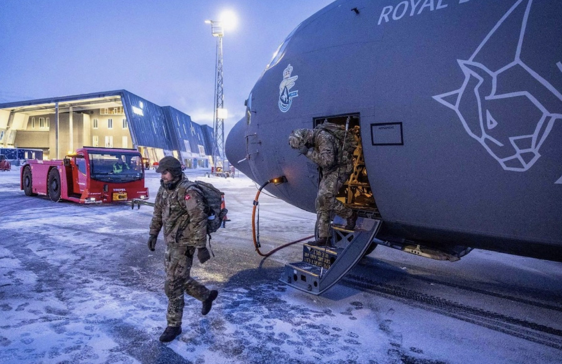 Quân Đan Mạch tới Greenland. Ảnh: The Danish Defense Command