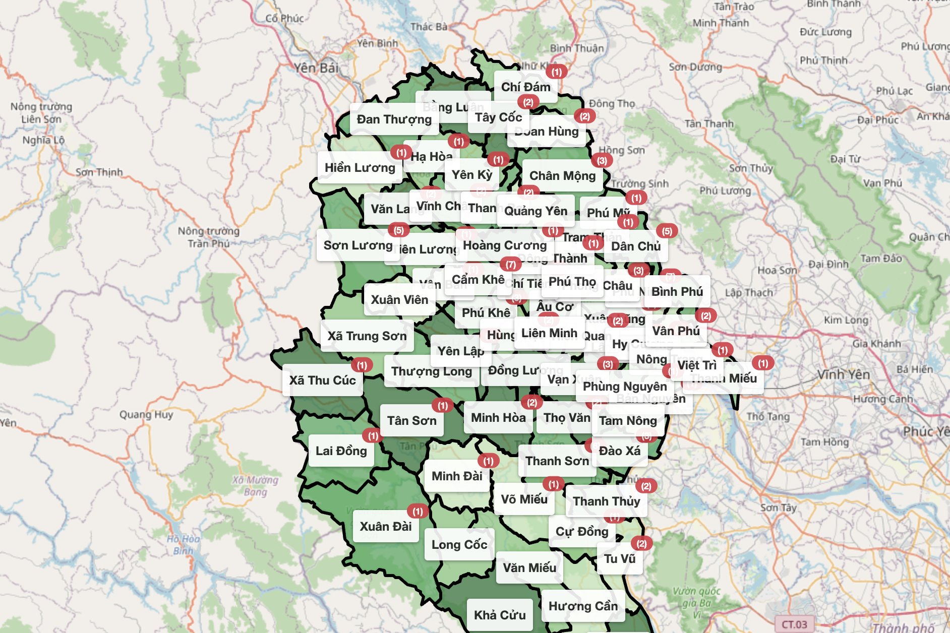 Bản đồ số giúp dự báo thị trường, nâng tầm nông sản Phú Thọ