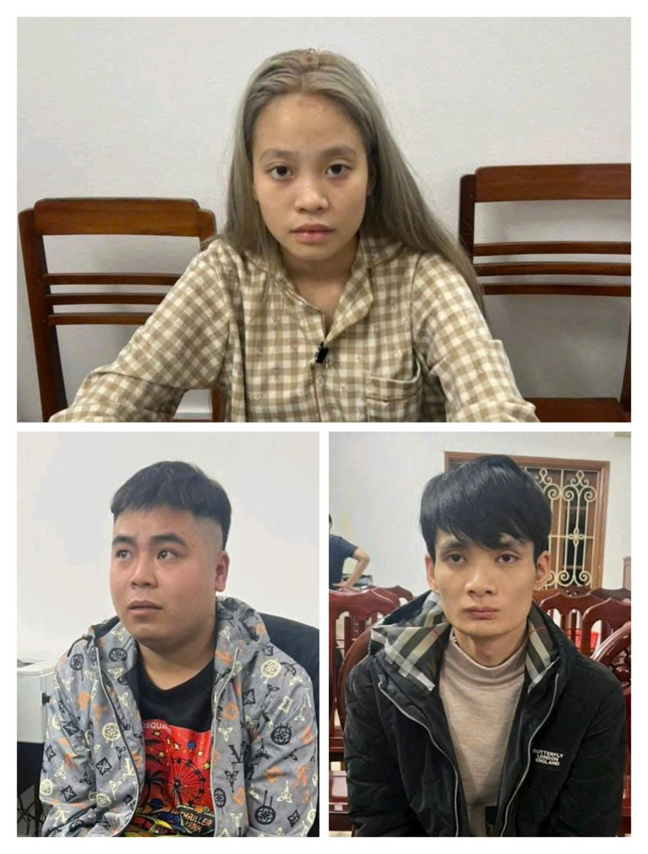 Đối tượng Đỗ Lệ Thủy, Nguyễn Hữu Tuấn, Văn Văn Mạnh (Từ trên xuống dưới, từ trái qua phải).jpg