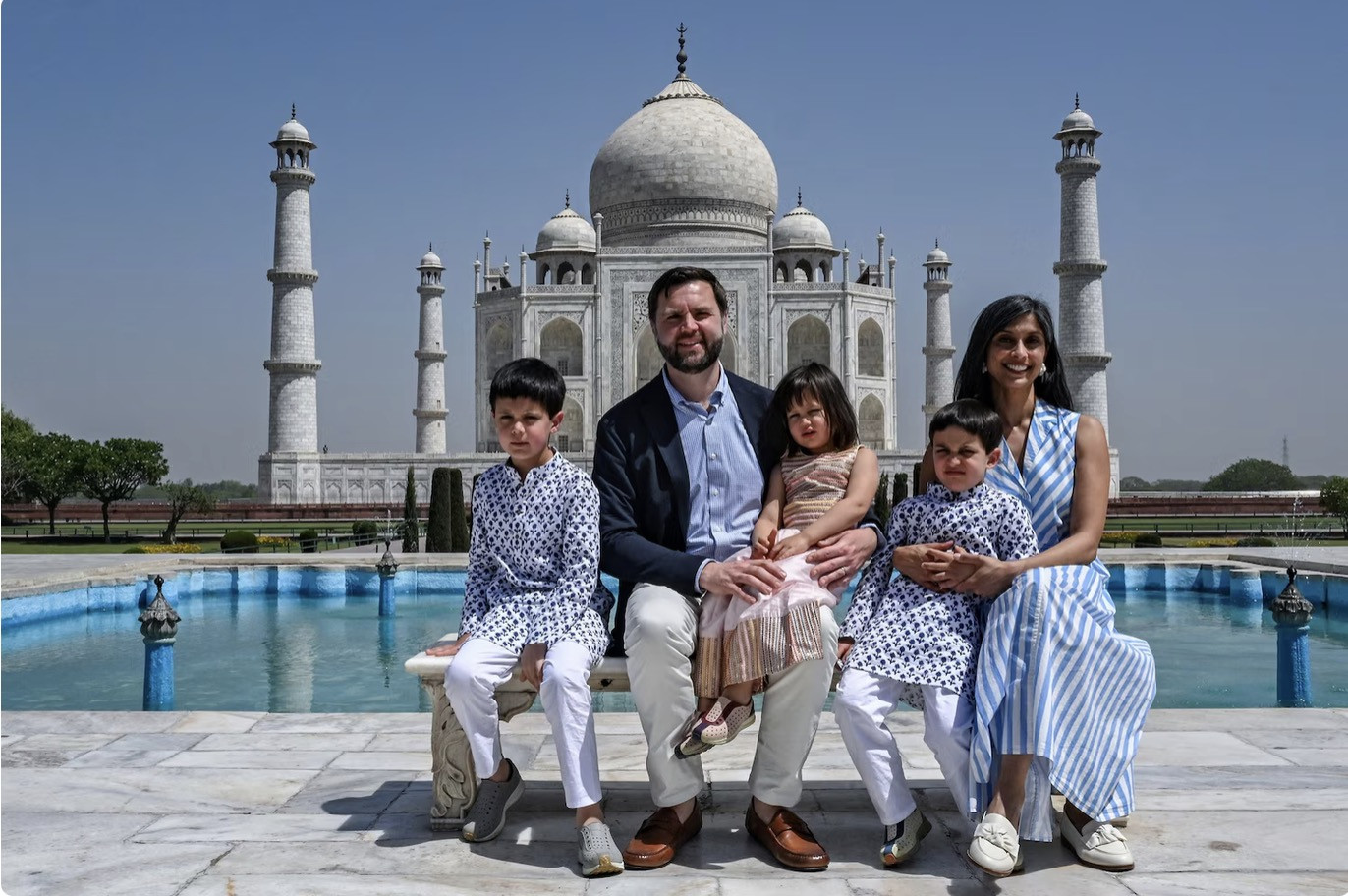 Gia đình Phó Tổng thống Mỹ JD Vance. Ảnh: Pool.