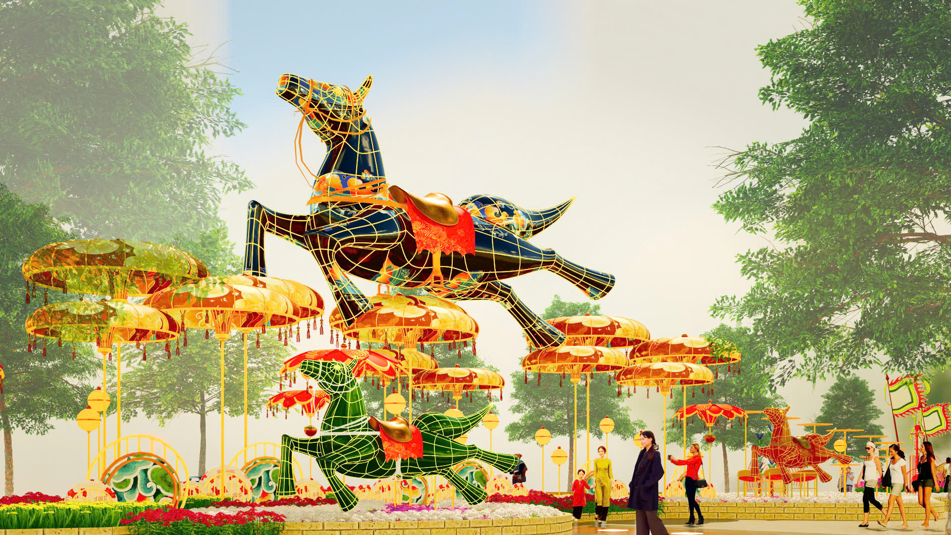 Đại cảnh Lý ngựa ô vui nhộn