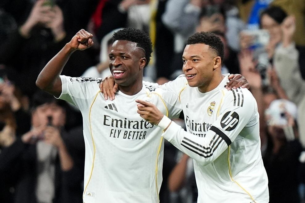 Mbappe và Vinicius thăng hoa, Real Madrid đại thắng 6-1