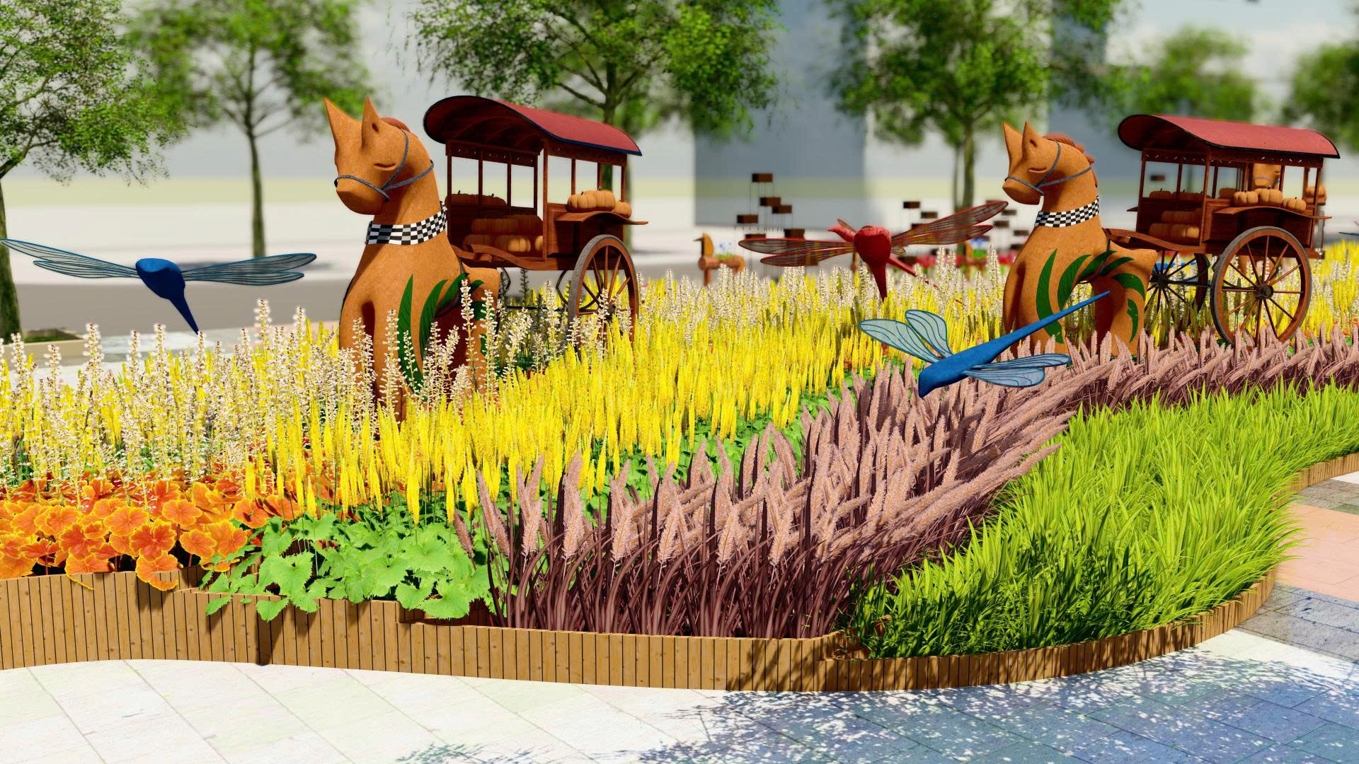 Đường hoa Nguyễn Huệ Tết Bính Ngọ lần đầu có thiết kế ngày và đêm sau 23 năm NNCNC.jpg