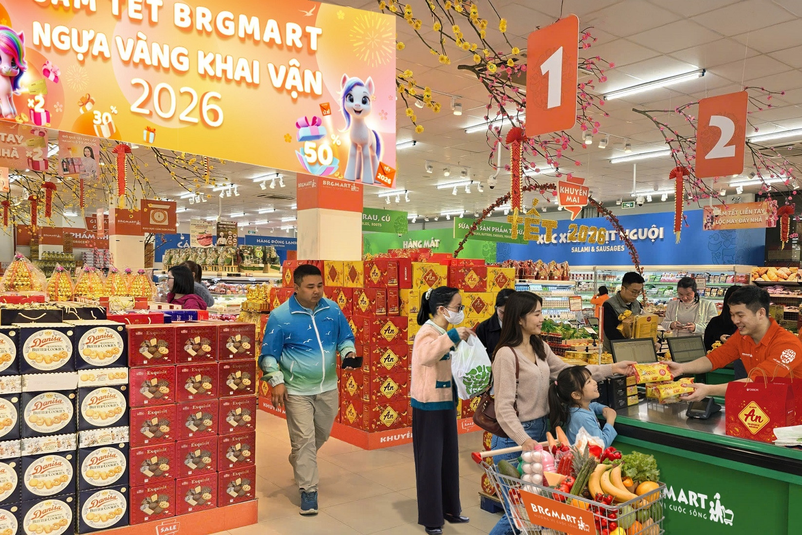 Chương trình ‘Sắm Tết BRGMart, Ngựa vàng khai vận’