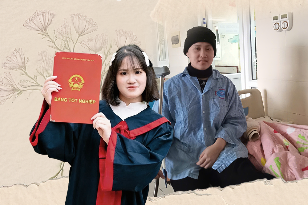 Nữ sinh nghèo mồ côi bố mắc ung thư xương cần 170 triệu đồng để giữ lại chân