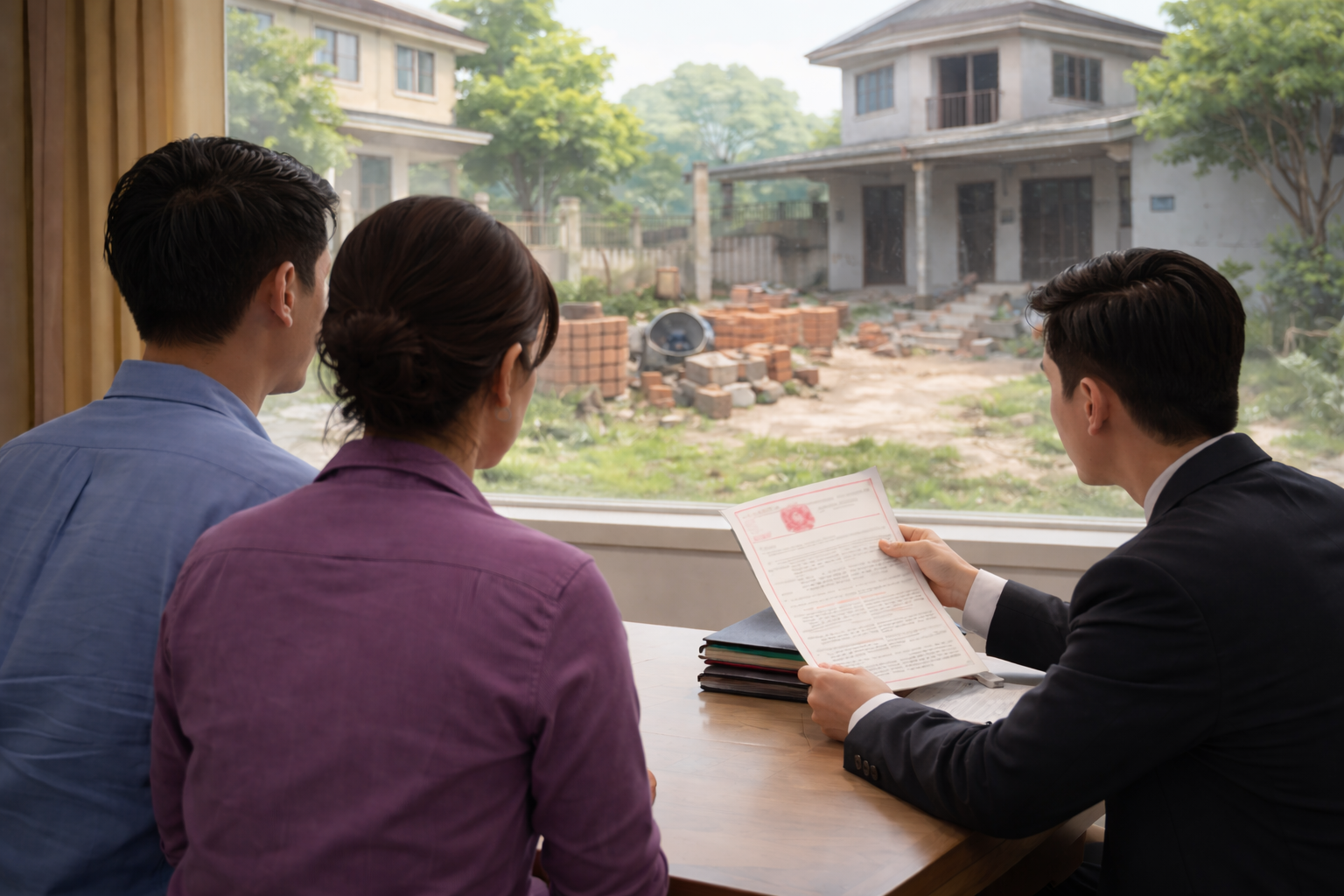 Làm gì khi đi nước ngoài nhiều năm về, đất bị xây nhà, giấy tờ bị cho là giả?