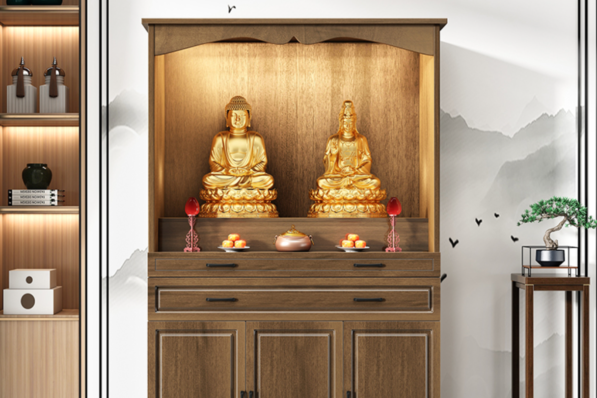 Bí quyết bố trí không gian thờ tự trong nhà ở hiện đại, giữ sự trang nghiêm