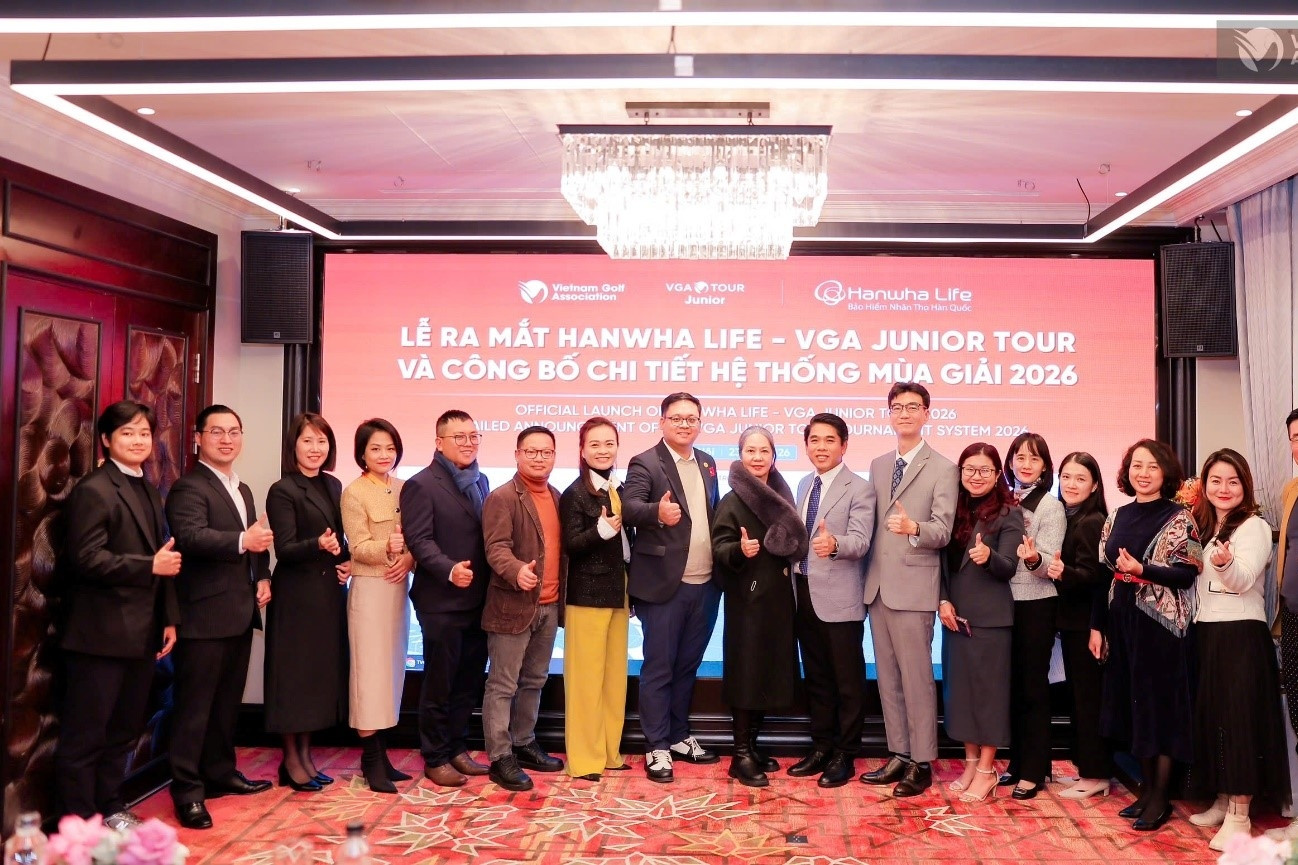Hanwha Life Việt Nam đồng hành cùng Hệ thống giải VGA Junior Tour 2026