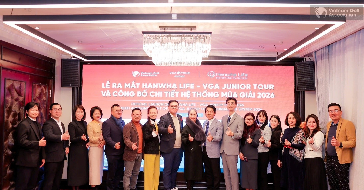 Hanwha Life Việt Nam đồng hành cùng Hệ thống giải VGA Junior Tour 2026