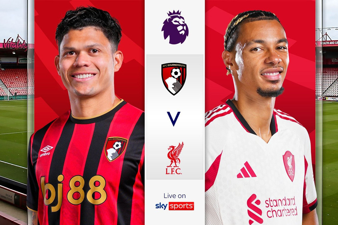 Trực tiếp bóng đá Bournemouth vs Liverpool: Vòng 23 Ngoại hạng Anh