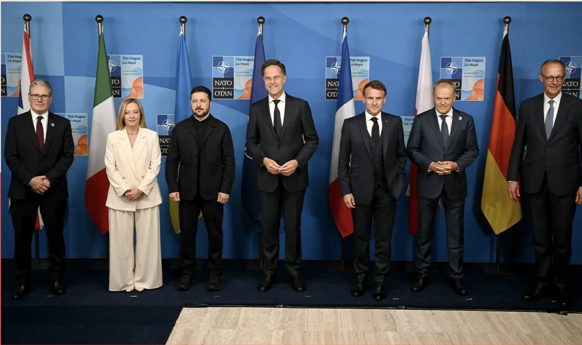 Lãnh đạo các nước châu Âu. Ảnh: WPA Pool