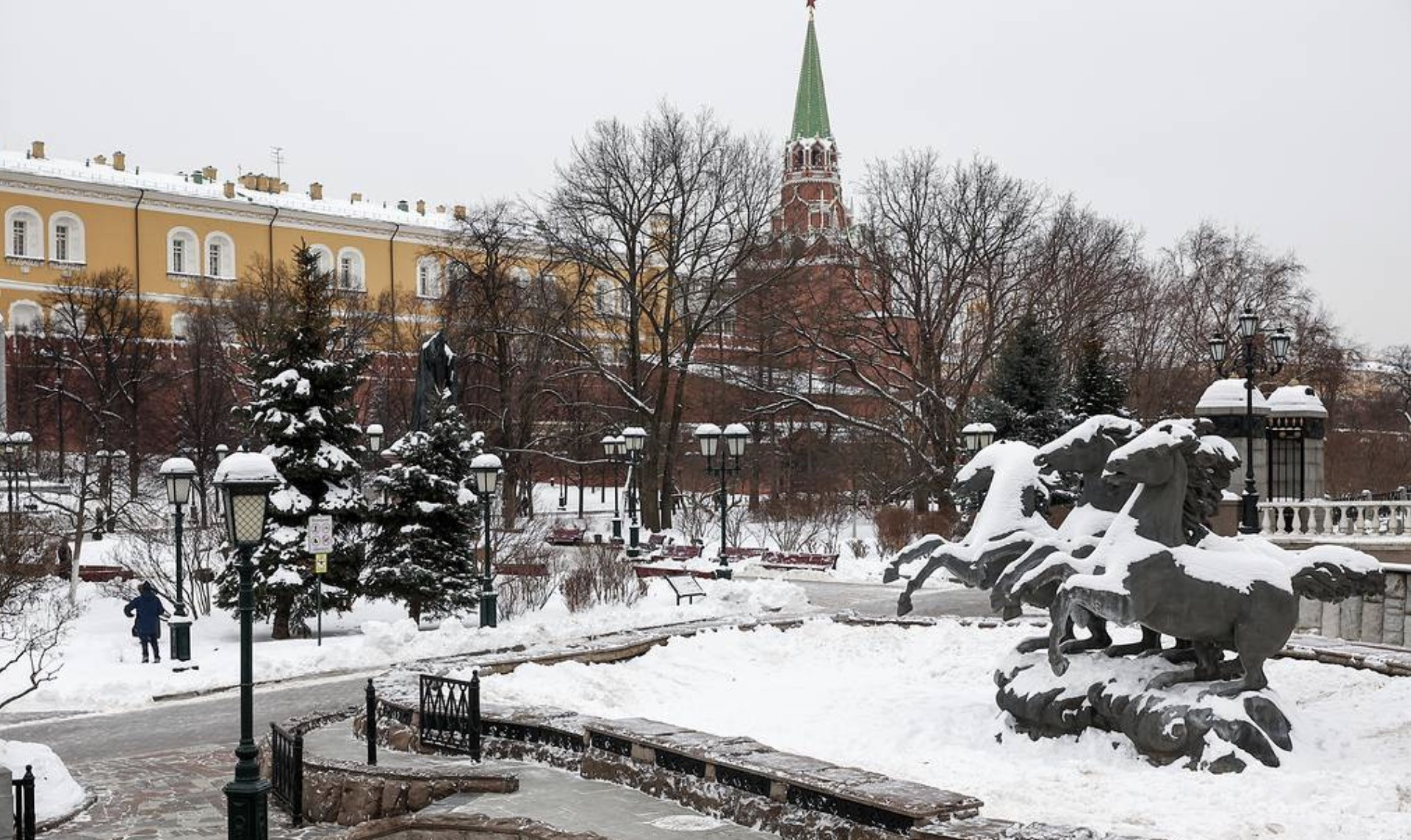 Tuyết Moscow. Ảnh: TASS