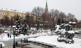 Tuyết Moscow. Ảnh: TASS