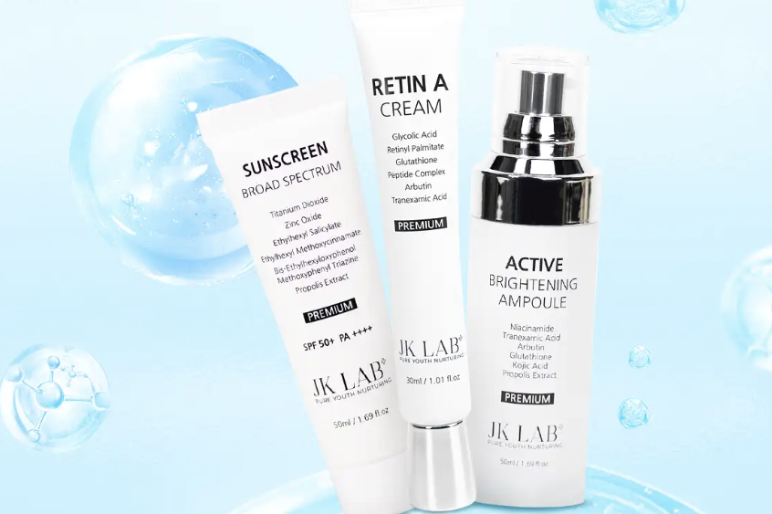 Công nghệ Peptide Complex trong bộ 3 dưỡng sáng, hạn chế nếp nhăn JKLAB