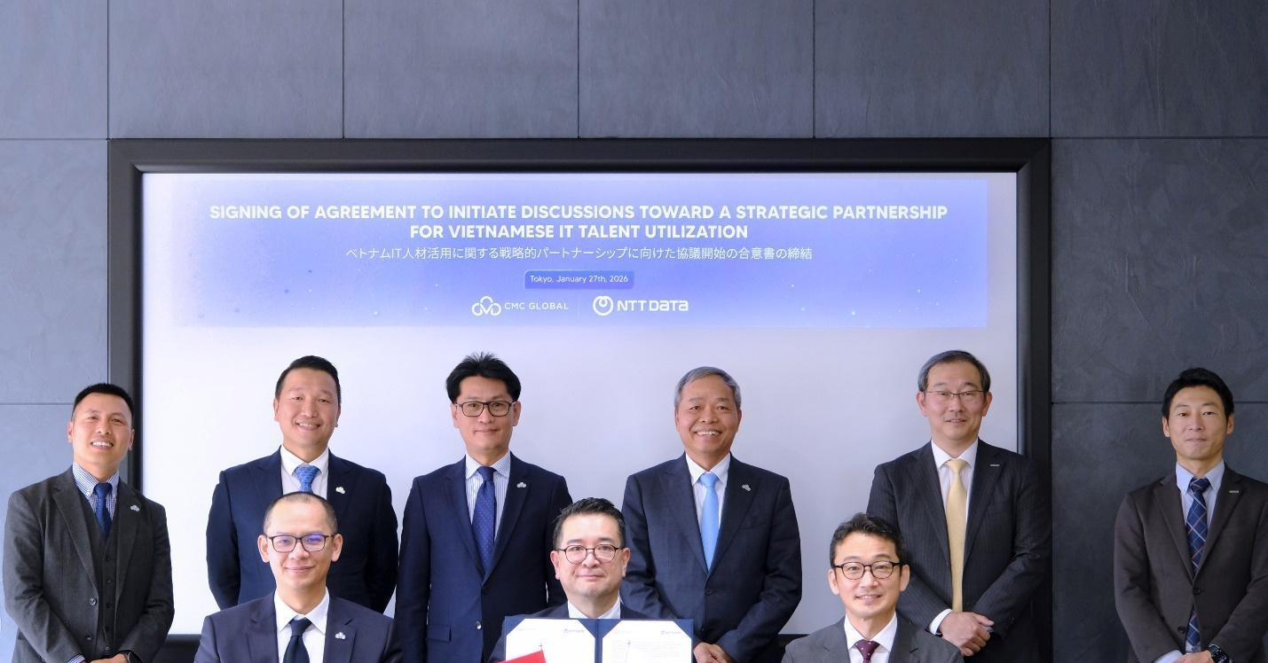 CMC hợp tác với NTT DATA, cung cấp nguồn lực IT cho thị trường Nhật Bản