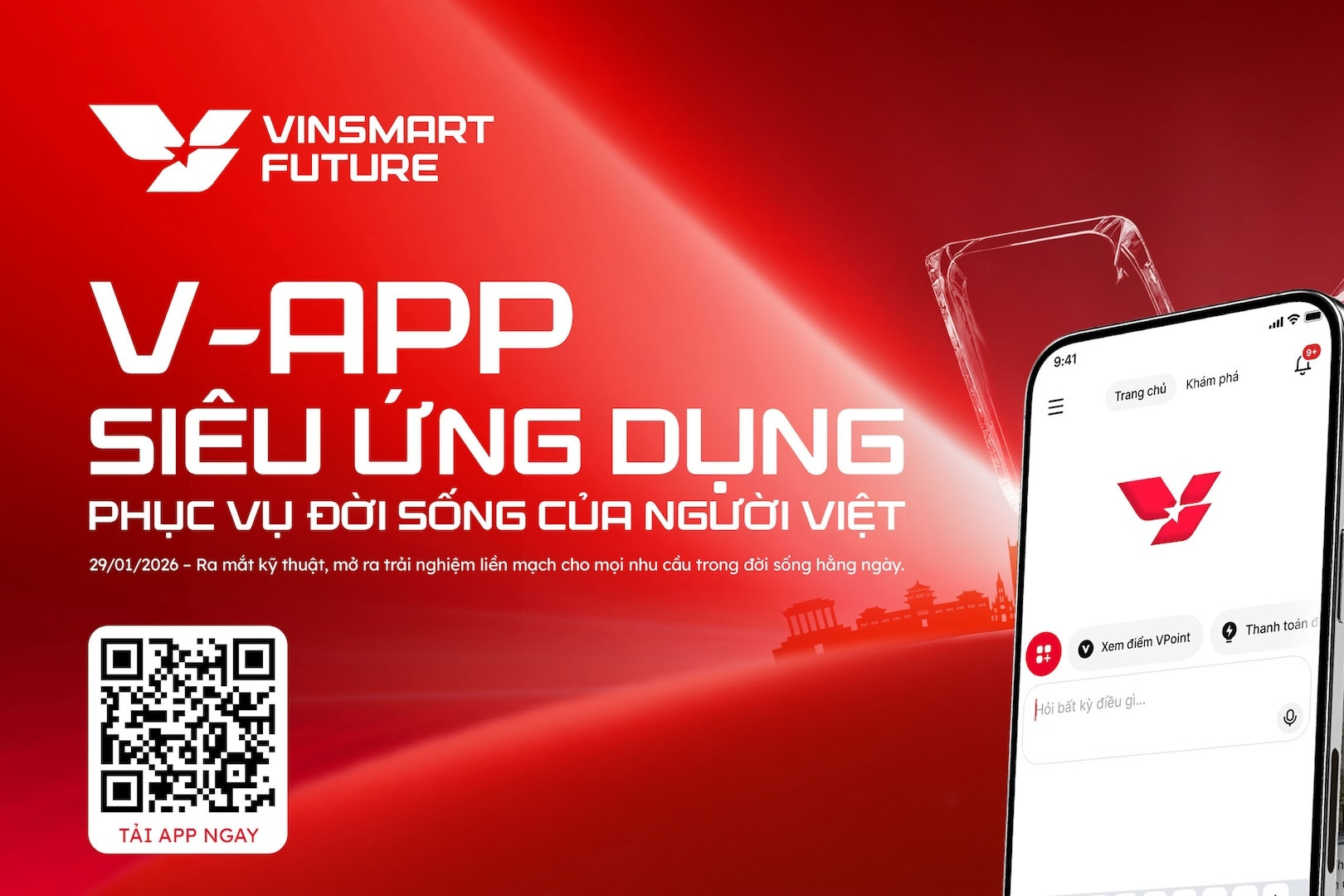 Ứng dụng ‘một chạm’ V-App – nền tảng số hóa toàn diện của hệ sinh thái Vingroup