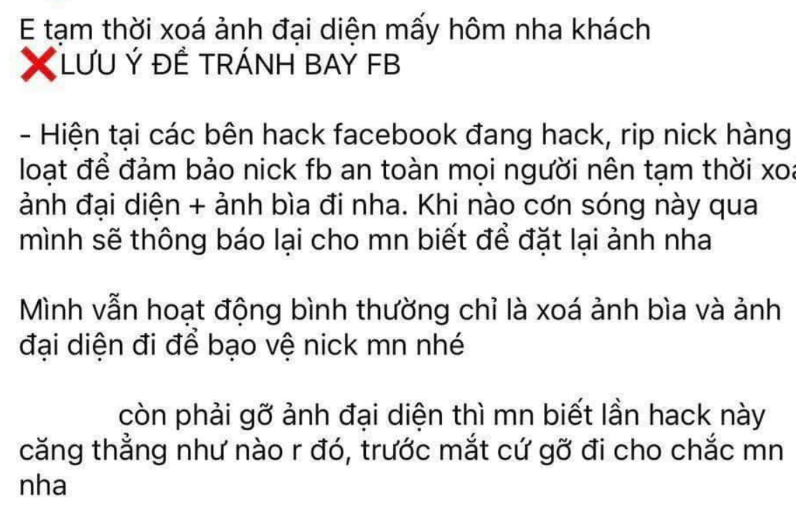 Xóa avatar Facebook khiến tài khoản trở thành 'miếng mồi ngon' cho hacker