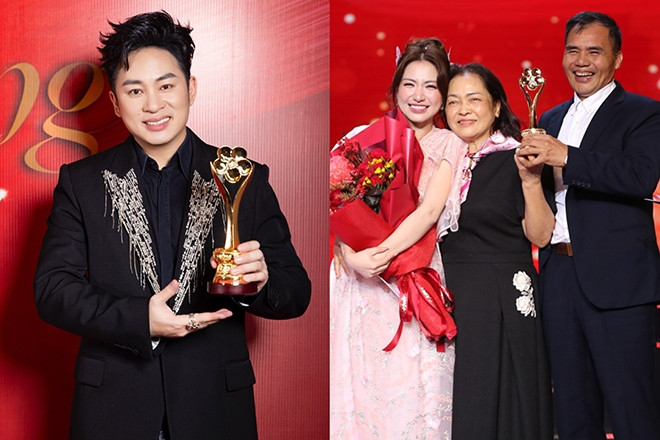 NSND Tự Long và divo Tùng Dương cùng có tin vui, Hòa Minzy hạnh phúc bên bố mẹ