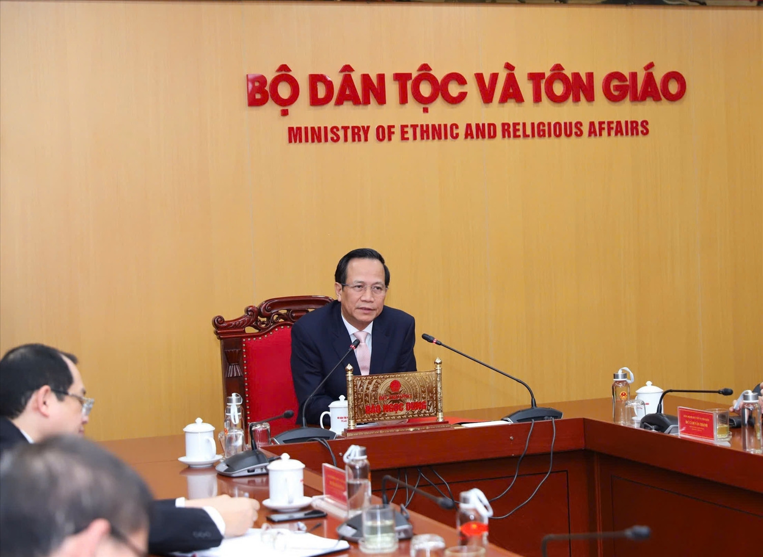 Bộ trưởng Bộ Dân tộc và Tôn giáo Đào Ngọc Dung chủ trì Hội nghị công tác cán bộ