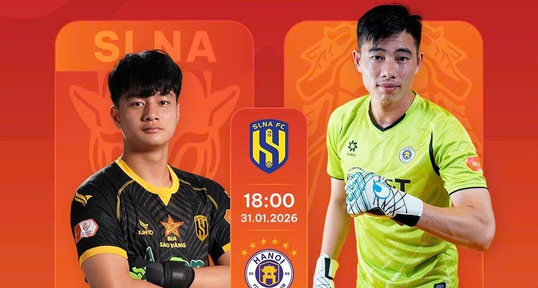 Trực tiếp bóng đá SLNA 0-2 Hà Nội: Cao Văn Bình liên tiếp bị thủng lưới