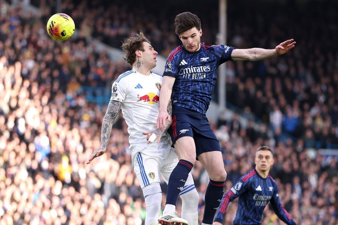 Trực tiếp Leeds 0-2 Arsenal: Bàn thắng từ quả phạt góc (H1)