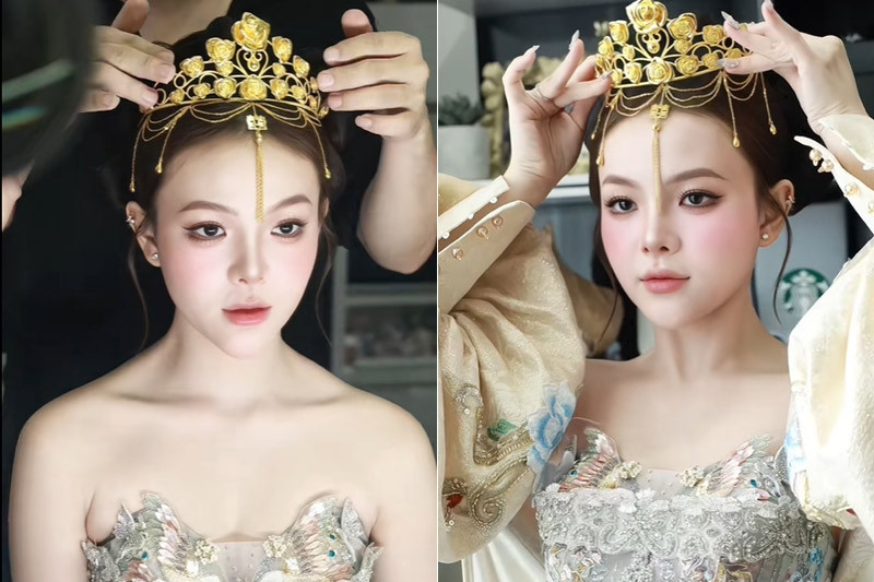 Cô dâu xinh như búp bê đội vương miện vàng và loạt đám cưới ‘khủng’ năm 2025