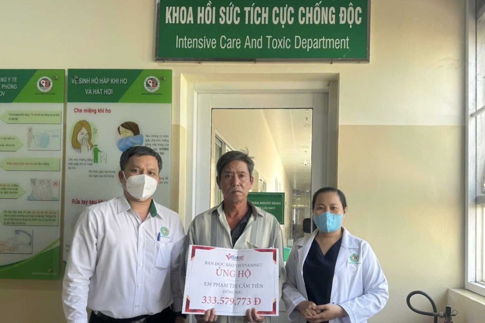 Trao hơn 333 triệu đồng đến gia đình bé Phạm Thị Cẩm Tiên ở Đồng Nai