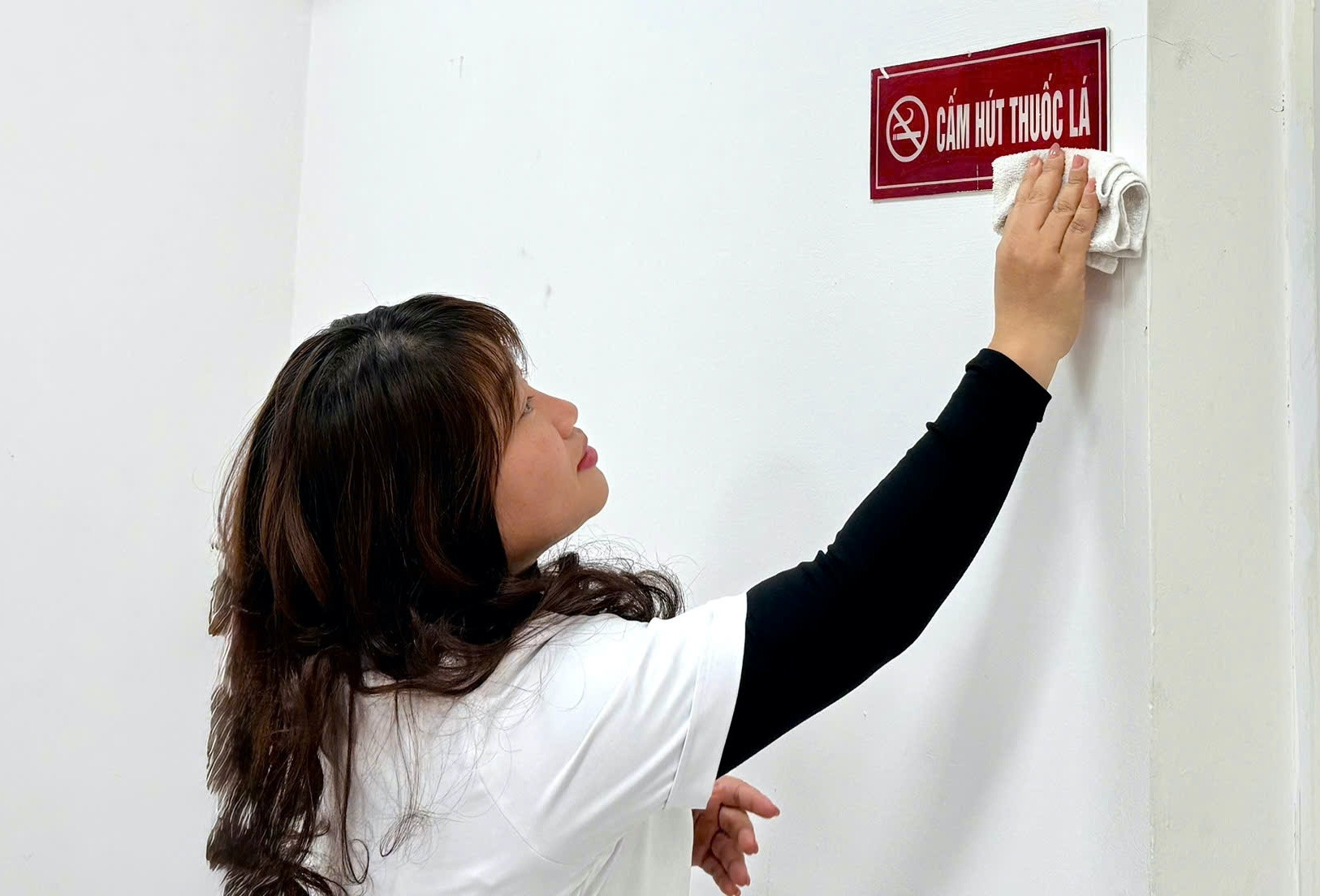 Bệnh viện 19-8 kiên quyết thực hiện mô hình không khói thuốc