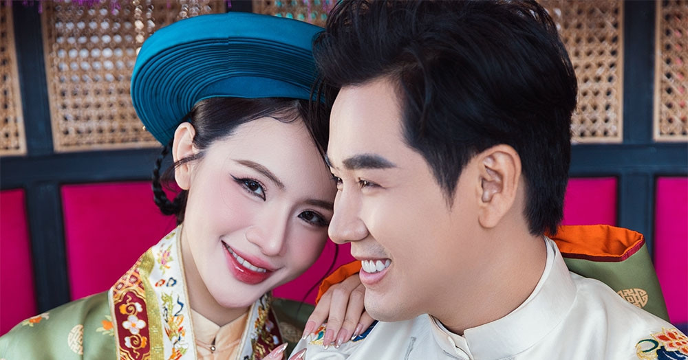 Cách nhau 14 tuổi, MC Nguyên Khang và hoa hậu N...