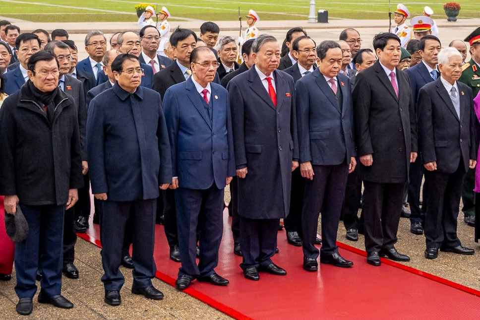 Lãnh đạo, nguyên lãnh đạo Đảng, Nhà nước vào Lăng viếng Chủ tịch Hồ Chí Minh