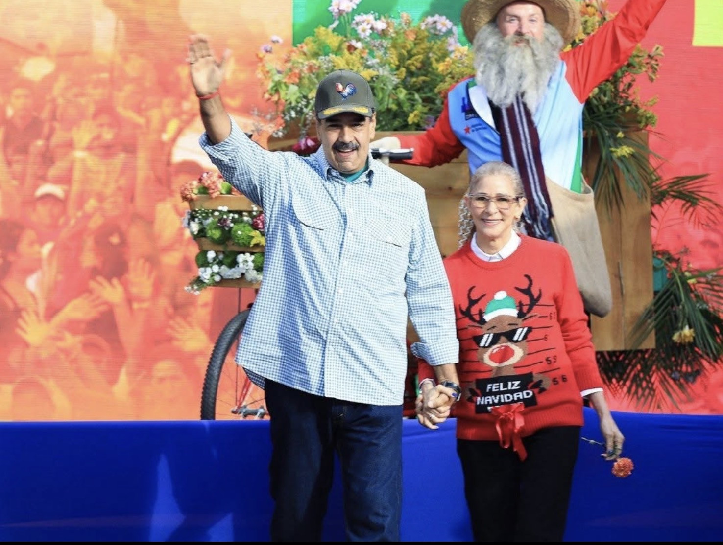 Maduro và vợ. Ảnh: Instagram Cilia Flores.