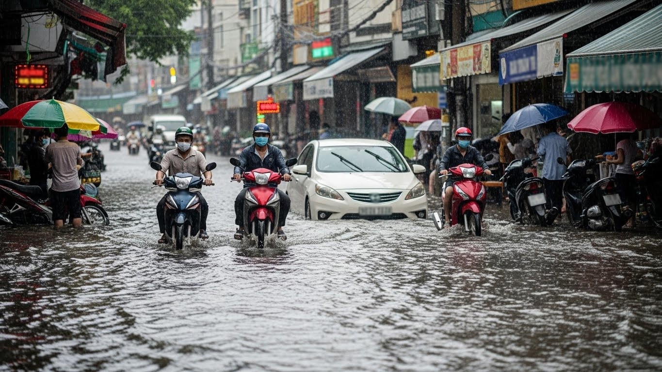 Xử lý xe bị bó phanh sau khi ngập nước