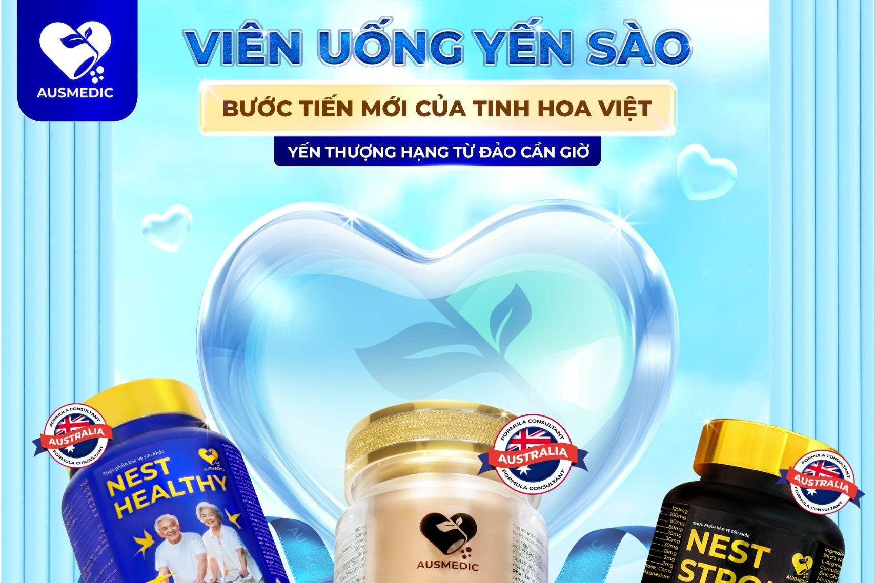 Viên uống yến sào Ausmedic ứng dụng công nghệ sản xuất đạt chuẩn quốc tế