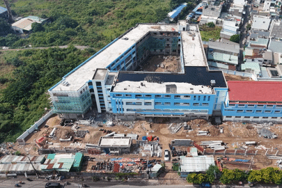 Diện mạo ngôi trường tiểu học sắp về đích trên đất nghĩa trang lớn nhất TPHCM