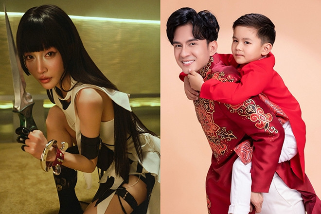 Juky San gợi cảm khi trở lại, Đan Trường đón Tết bên con trai