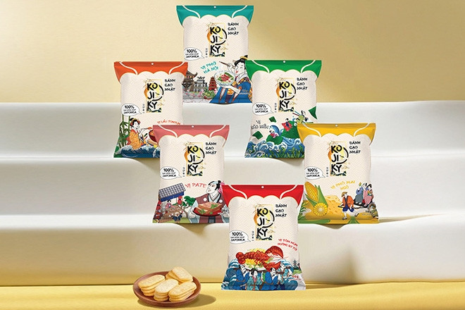 Bánh gạo KOJIKY - giòn ngon chuẩn vị Nhật, thu hút giới trẻ