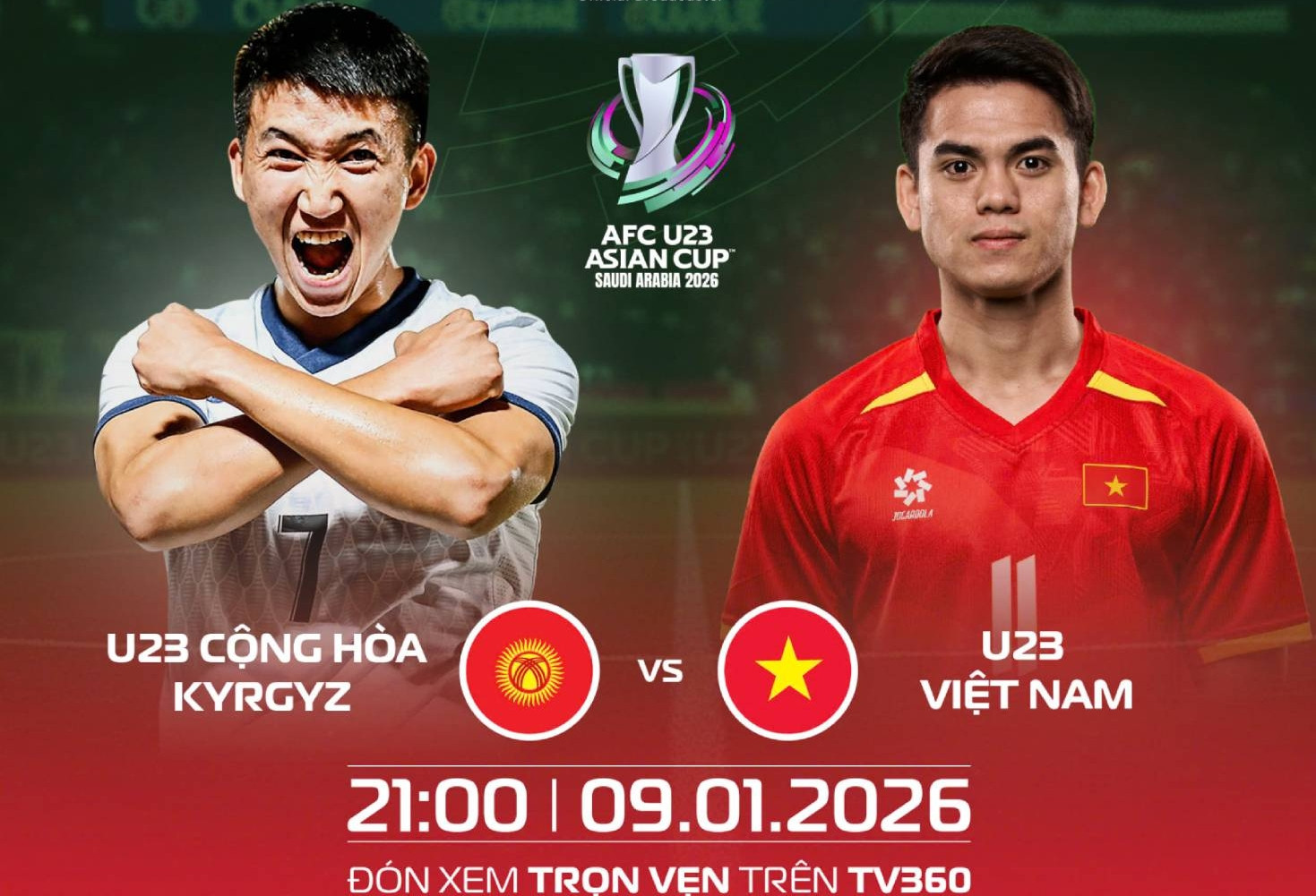 Link xem trực tiếp U23 Việt Nam vs U23 Kyrgyzstan: VCK U23 châu Á 2026