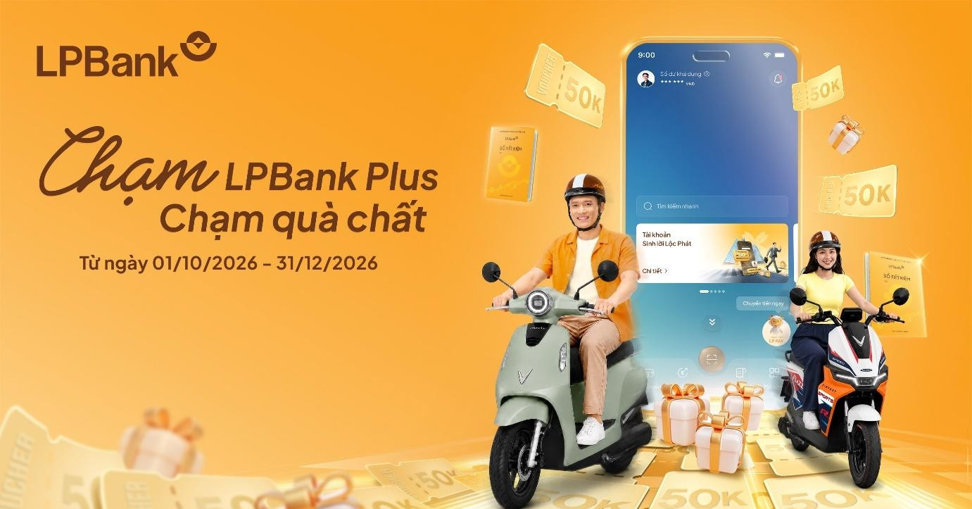 LPBank tung ngàn quà tặng trên ứng dụng LPBank Plus