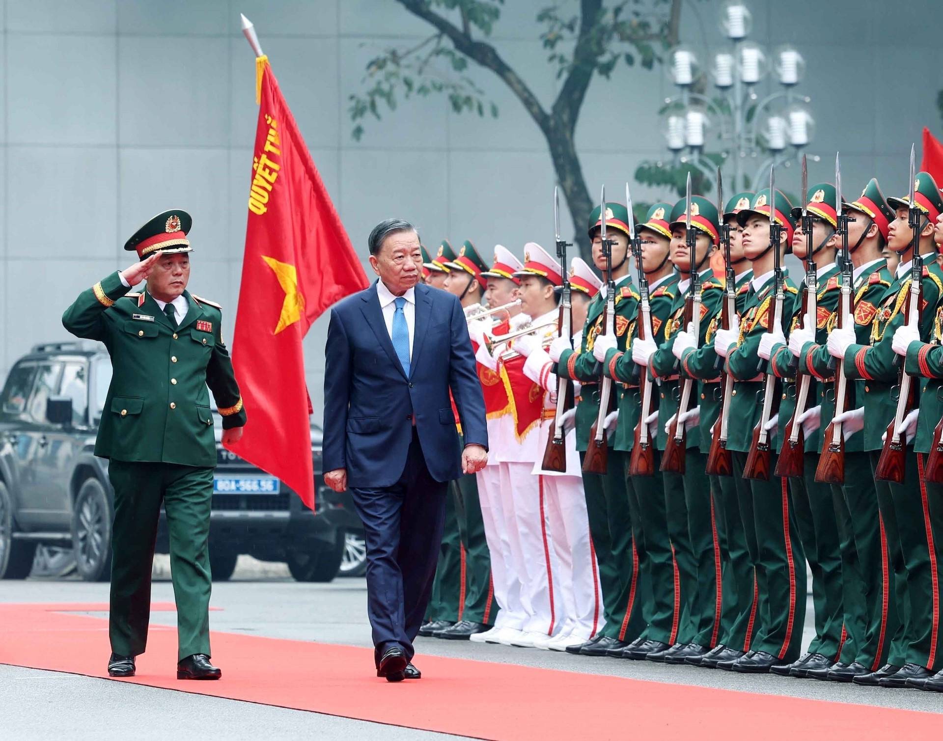 Tổng Bí thư, Chủ tịch nước Tô Lâm đến dự Lễ kỷ niệm 80 năm Ngày truyền thống Lực lượng vũ trang Thủ đô