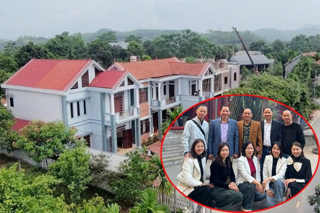 5 anh em ở Phú Thọ xây nhà quây quần trên đất 3.000m2, không tường rào ngăn cách
