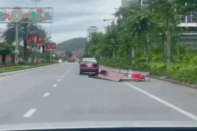 Danh tính nam tài xế lái ô tô kéo lê khung sắt, tấm tôn trên đường ở Quảng Ninh