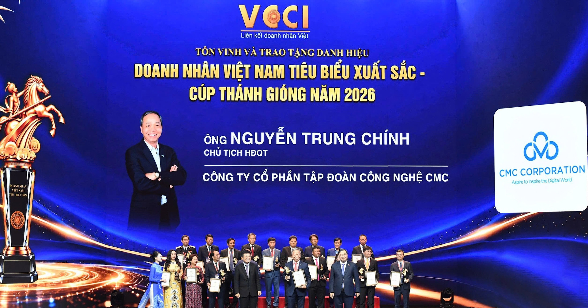 Chủ tịch CMC nhận giải Doanh nhân Việt Nam tiêu biểu - Cúp Thánh Gióng năm 2026