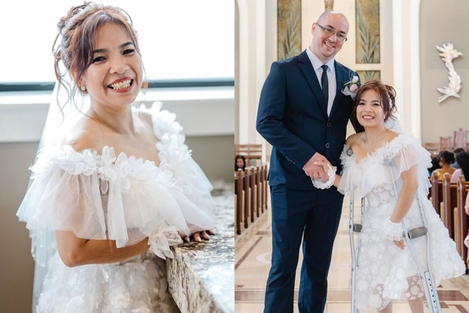Mẹ đơn thân Việt U50 nên duyên với chàng trai Mỹ kém 6 tuổi, có đám cưới như mơ