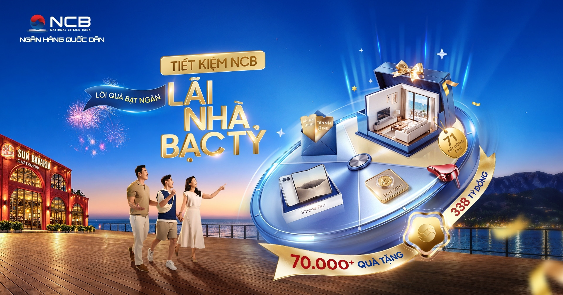 5 khách gửi tiết kiệm nhận nhà sang từ NCB