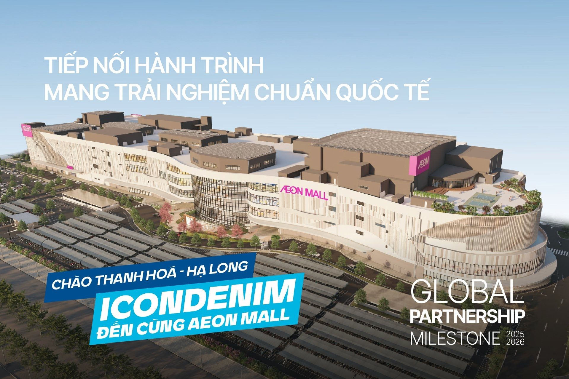 ICONDENIM mở rộng chuỗi cửa hàng mall store tại Aeon Mall Thanh Hóa và Hạ Long